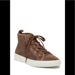 1.State Dulcia Perforated High-Top Leather Sneaker